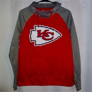 Nike Red and Gray Chiefs Hoodie